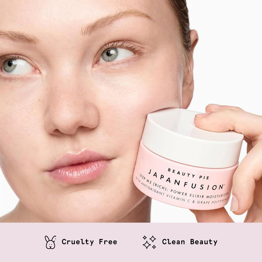Beauty Pie Japanfusion Power Elixir Moisturizer – Deep Hydration & Antioxidant Skin Elixir | J-Beauty Moisturizer with Hyaluronic Acid, Jabara-C & Grape Extracts for Radiant, Supple Skin