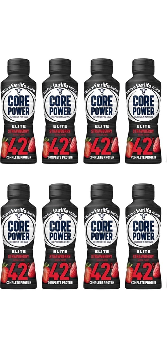 Baxter Expresss Fairlife Core Power' Strawberry (8 Pack) High Protein Milk Shakes 42g - 14 Fl Oz Sports Nutrition