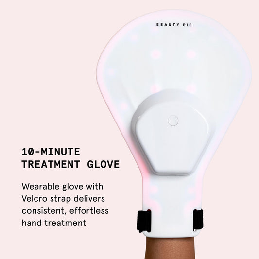 Beauty Pie C-Wave Rejuvenating LED Treatment for Hands – Red + Near-Infrared Light Therapy Glove Device for Age Spots, Pigmentation & Firming