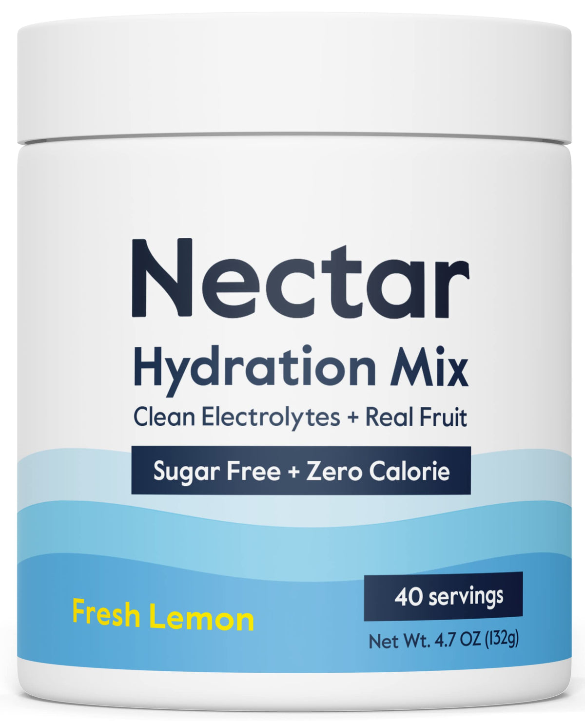 Nectar Hydration Packets - Electrolytes Powder Packets - No Sugar or Calories - Organic Fruit Liquid Daily IV Electrolytes Powder for Dehydration Relief and Rapid Rehydration (Lemon 30 Pack)