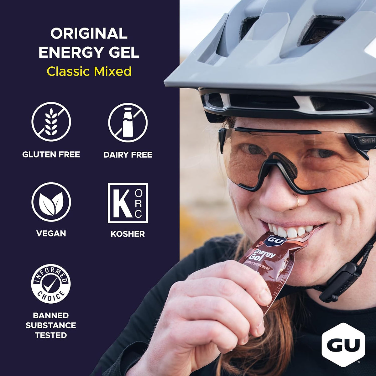 GU Energy, Original Energy Gels, Mixed Classic Flavors - 24 Count