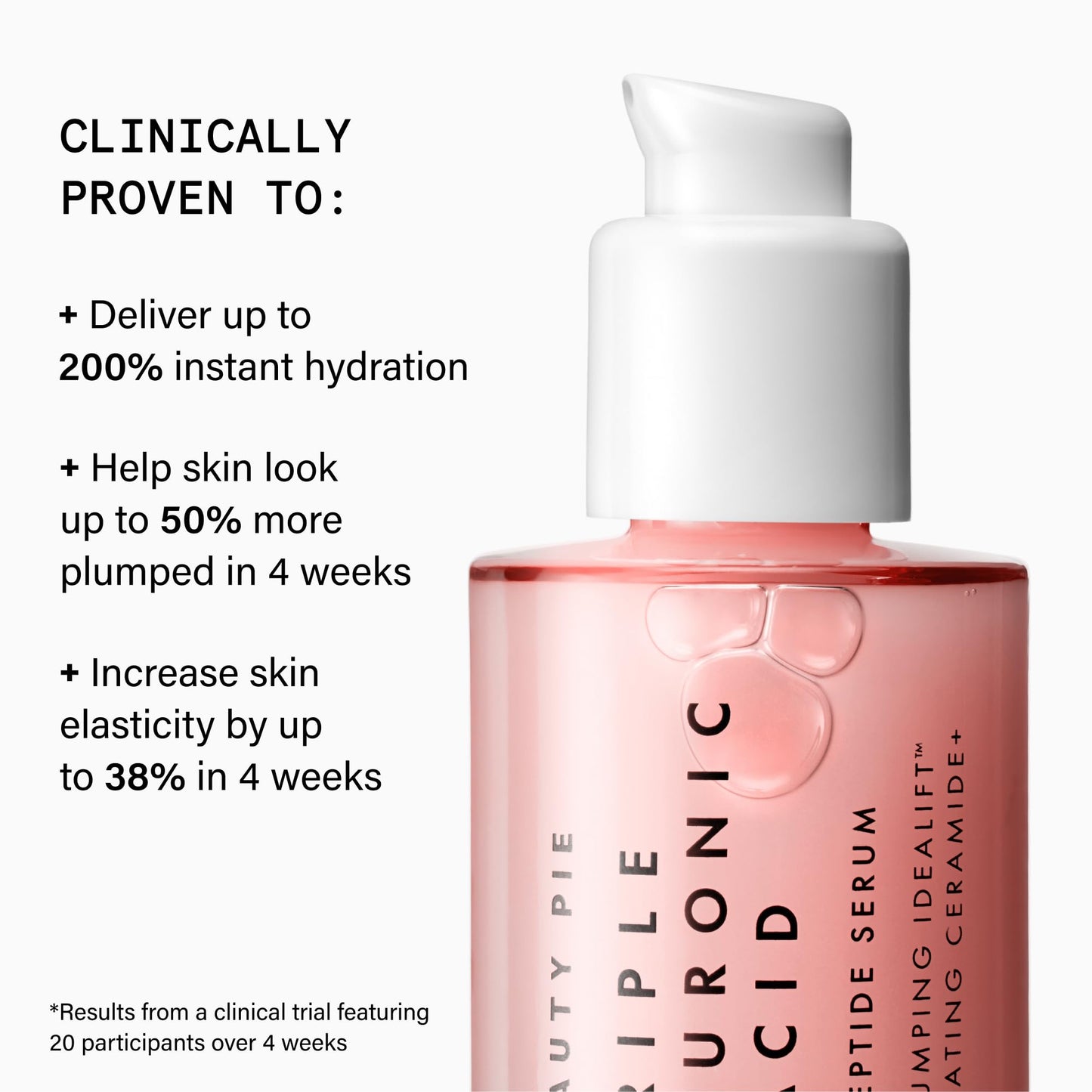 Beauty Pie Triple Hyaluronic Acid & Lipopeptide Serum 50ml – Deep Hydration, Plumping & Smoothing Face Serum – Anti-Wrinkle, Fine Line Care – Lightweight, Fragrance-Free Formula