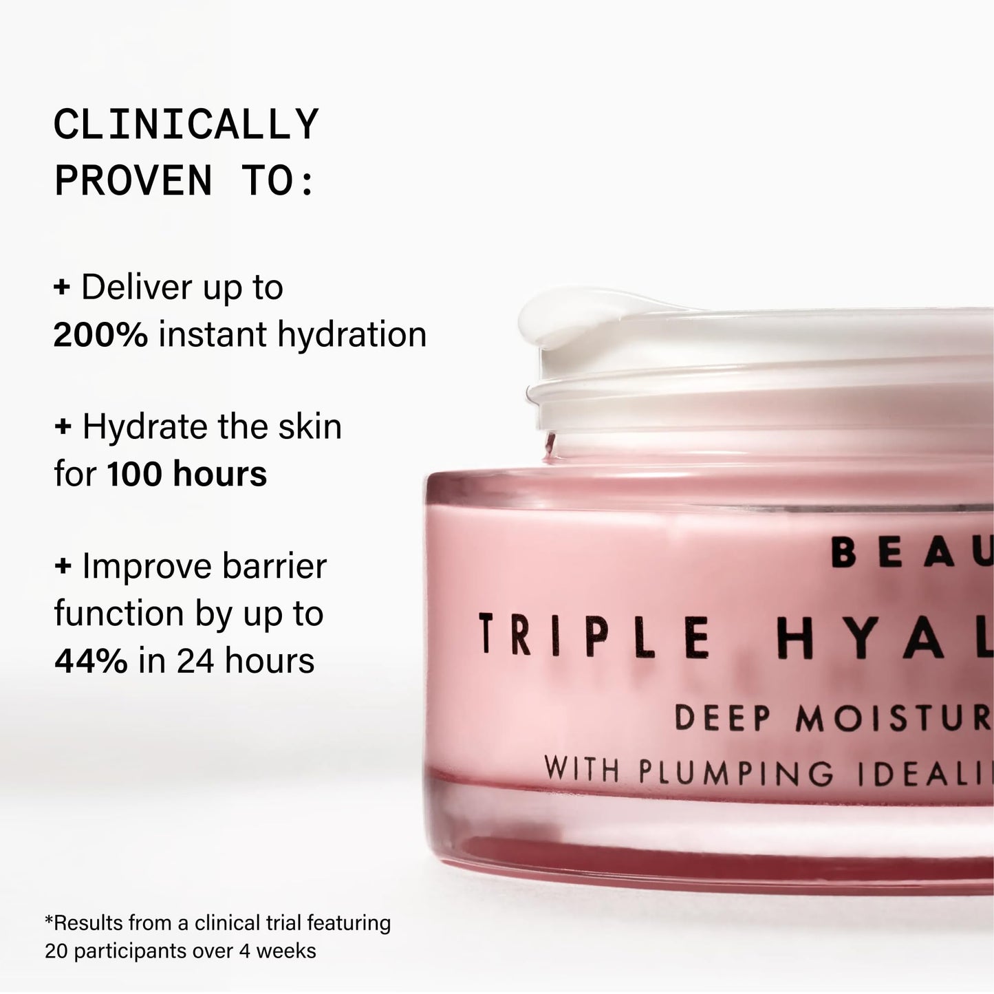 Beauty Pie Triple Hyaluronic Acid Deep Moisture Miracle Cream 50ml – Hydrating Face Moisturizer for Plumping, Firming & Anti-Aging