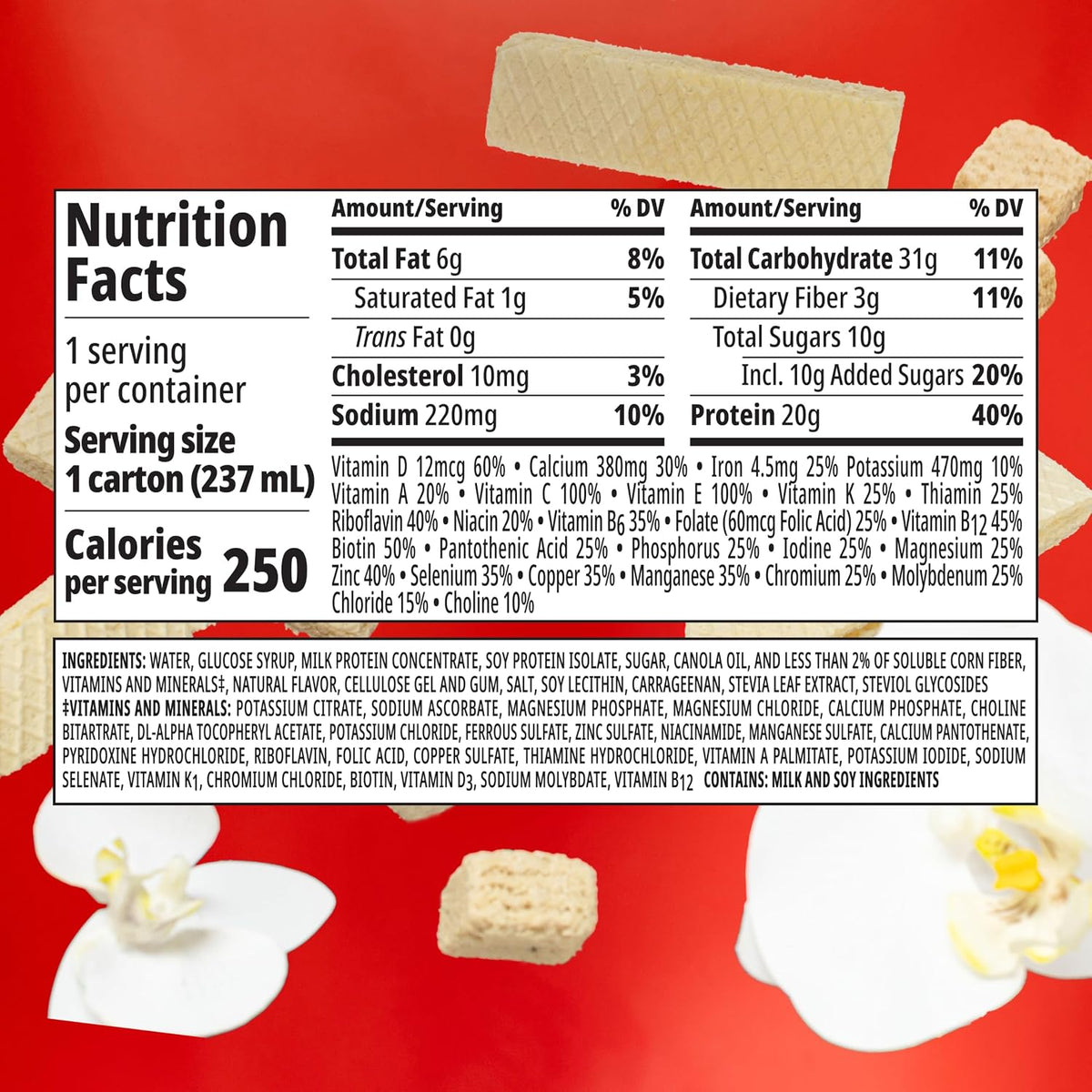 BOOST High Protein with Fiber Balanced Nutritional Shake, Vanilla, 24 pk